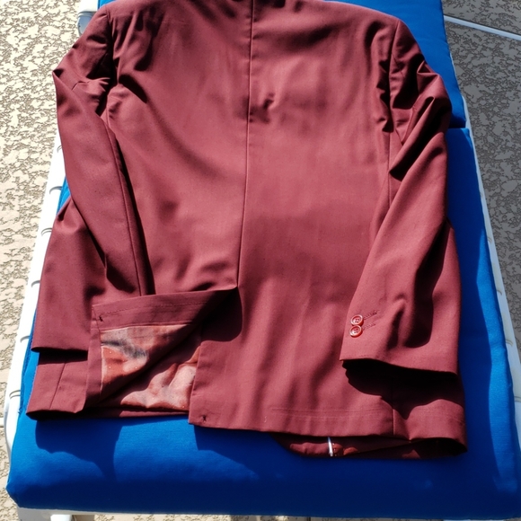 Marc Darcy Suit jacket 40R Burgundy - Picture 6 of 6